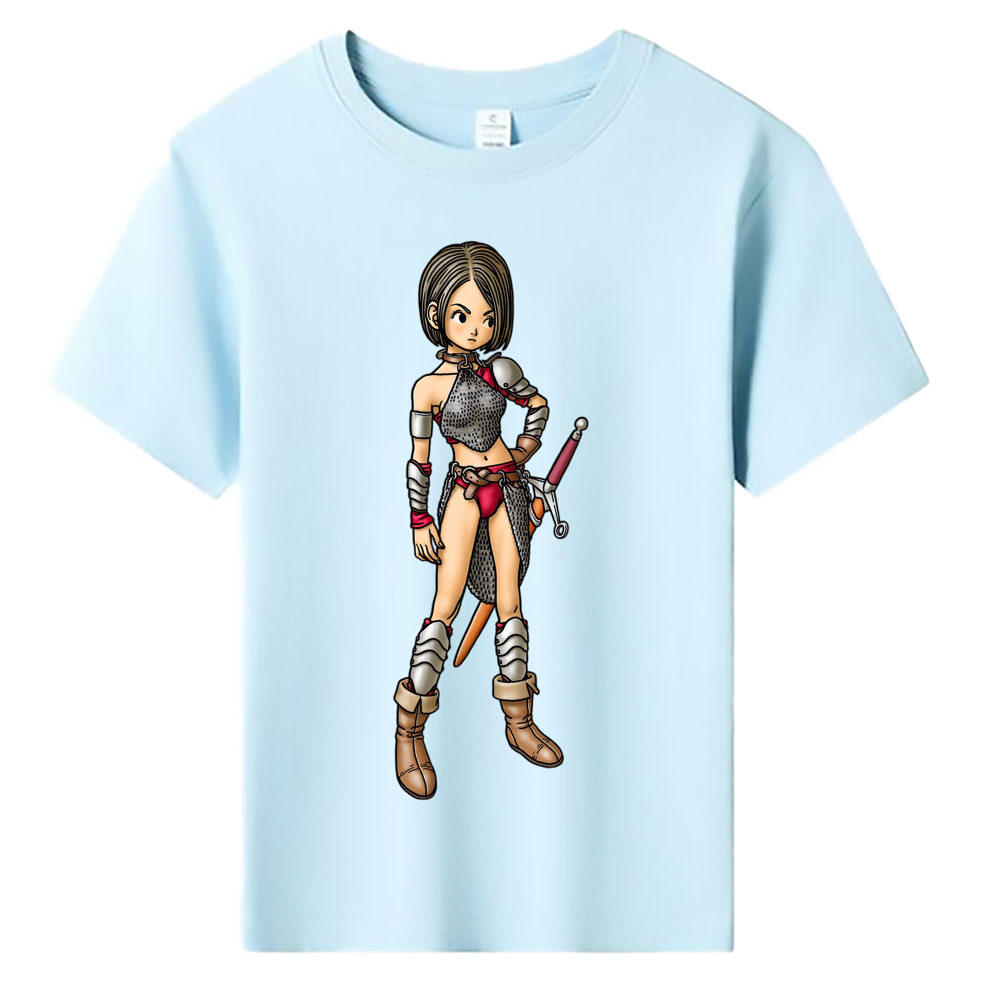 （画像用） ドラゴンクエスト Doragon Kuesuto Dragon Quest 綿100％キッズTシャツ（フロントプリント）